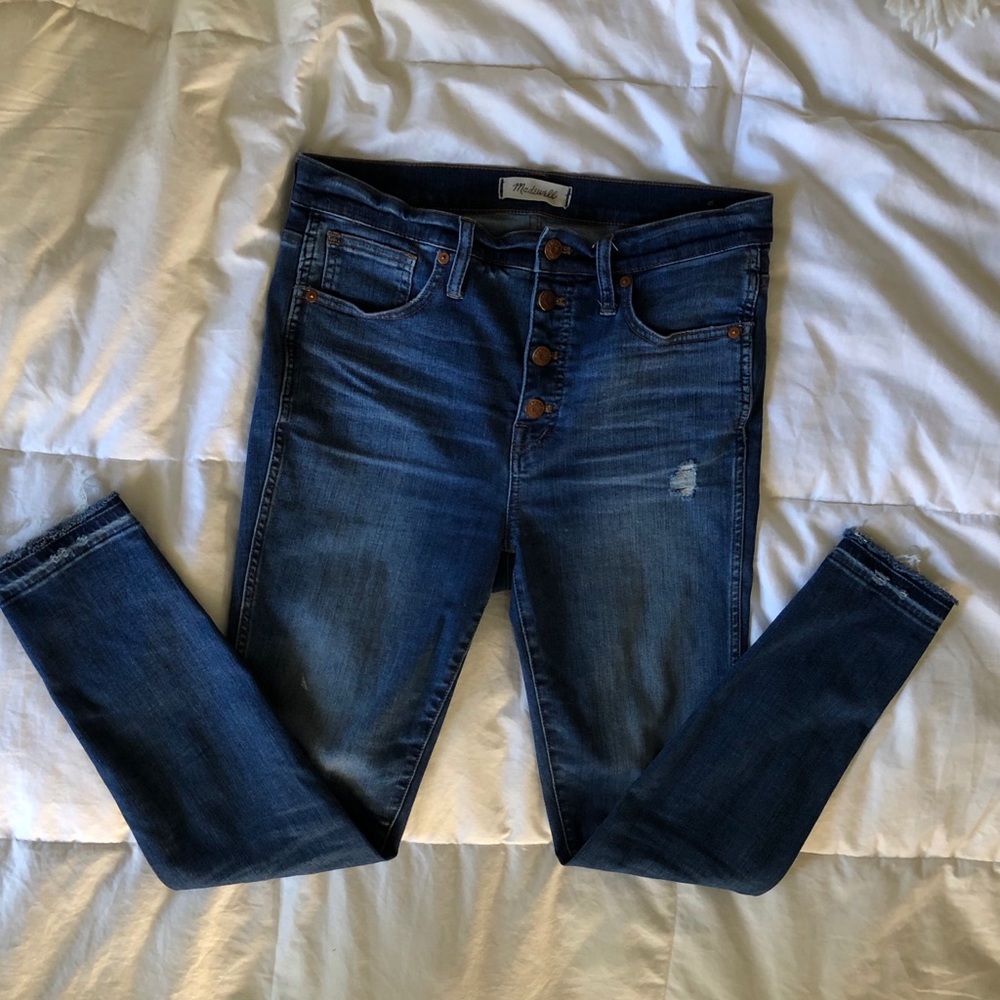 Madewell 10” High-Rise Skinny Jeans Drop-Hem